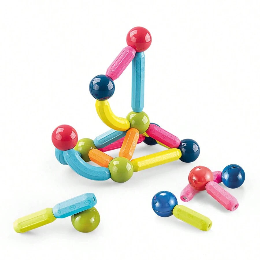 42 Pieces DIY 3D Model Magnetic Stick and Ball Construction Set