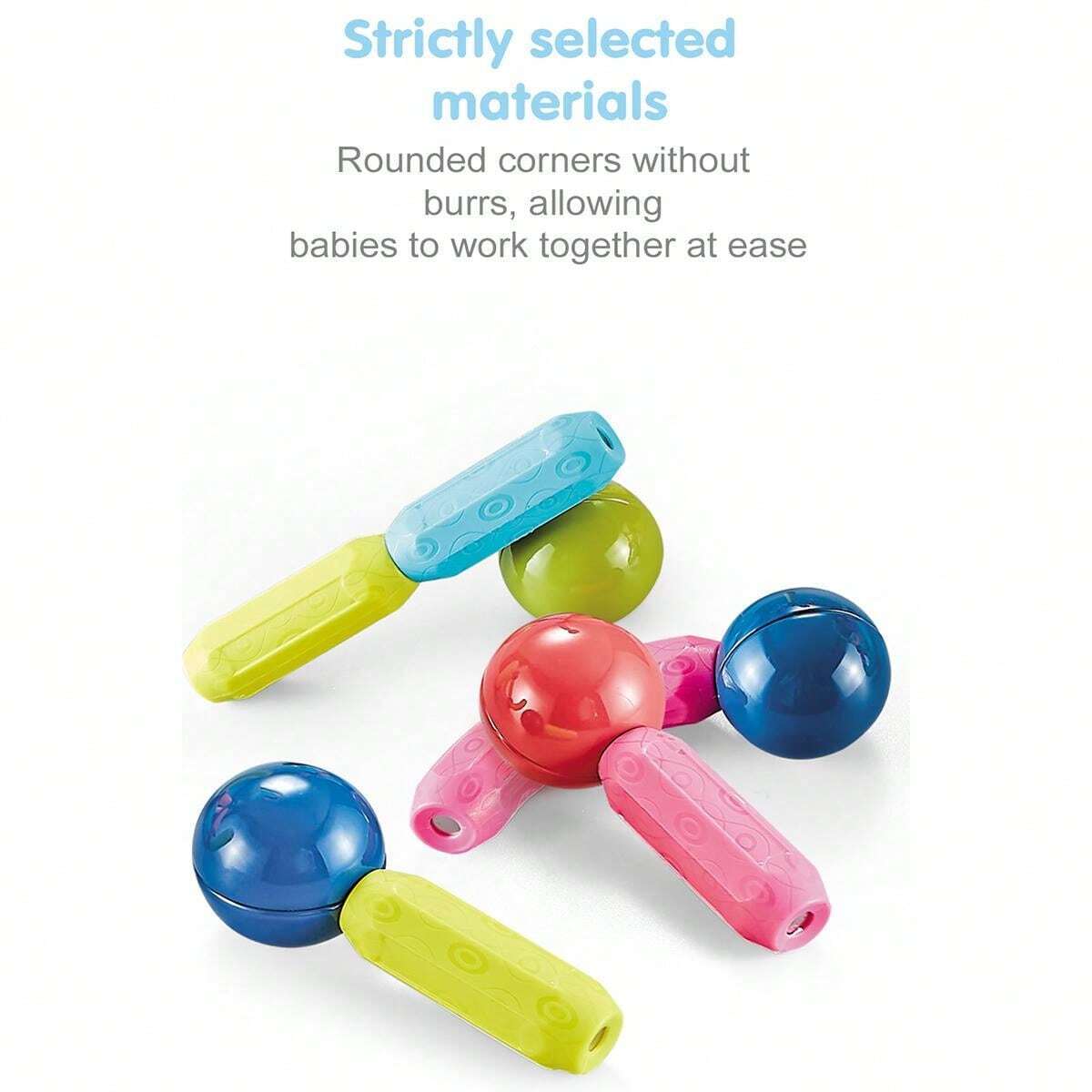 42 Pieces DIY 3D Model Magnetic Stick and Ball Construction Set