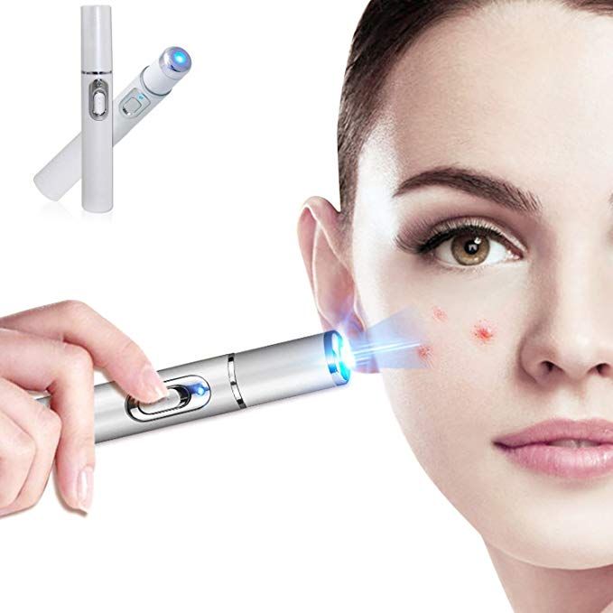 Portable Blue Light Acne Treatment Pen | USB Rechargeable LED Pimple & Blemish Remover for Clear, Healthy-Looking Skin