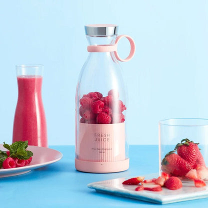 Portable Electric Bottle Juicer For Shakes And Smoothies - Mini Fast Portable Juicer Blender USB Rechargeable - Wireless Bottle for Traveling (Multicolour) - Multifunctional Juice Maker Machine 380ml - Online Shopping in Pakistan: Beauty, Fashion, Electronics, Sports & Lifestyle, VR, Skincare